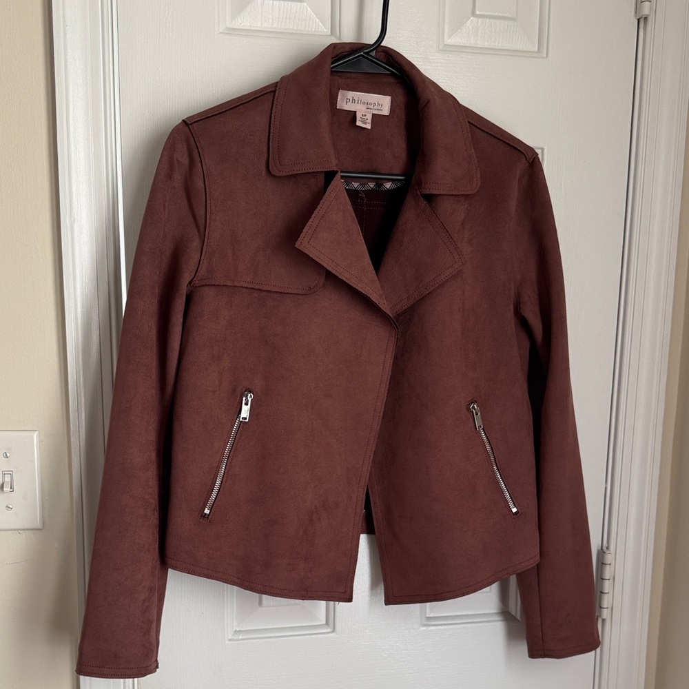 Philosophy Faux Suede Jacket